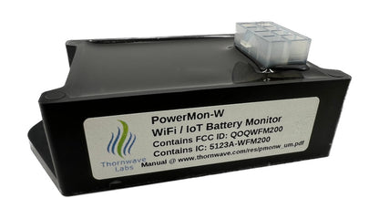 PowerMon-W - WiFi / IoT Advanced Battery Monitor / DC Power Meter with data logging Thornwave Labs