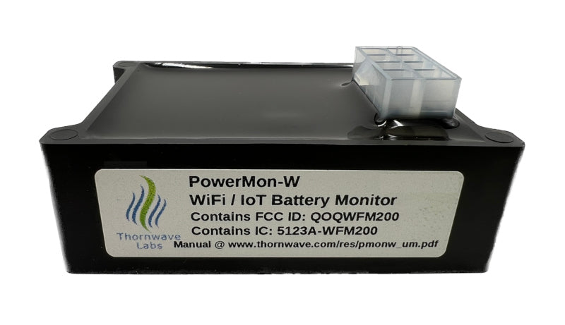 PowerMon-W - WiFi / IoT Advanced Battery Monitor / DC Power Meter with data logging Thornwave Labs