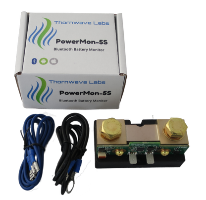 PowerMon-5S - 500A Bluetooth LE Advanced Battery Monitor / DC Power Meter with data logging Thornwave Labs