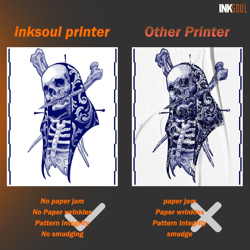 INKSOUL® T08FD tattoo transfer printer touch screen INKSOULSUPPLY.COM