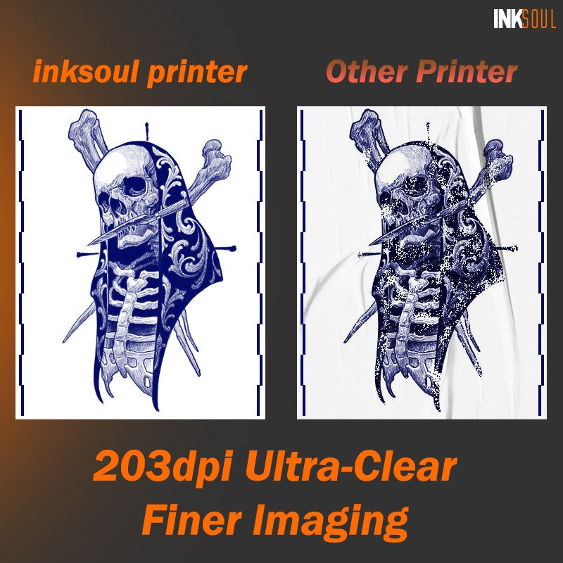 INKSOUL® T08FD tattoo transfer printer touch screen INKSOULSUPPLY.COM