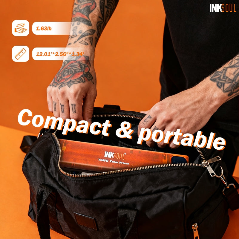 INKSOUL® T08FD tattoo transfer printer touch screen INKSOULSUPPLY.COM