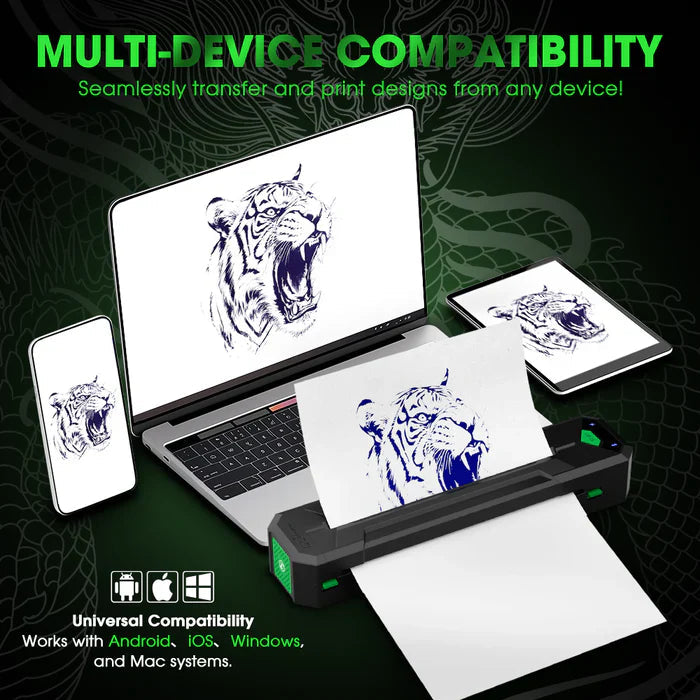 EZ WIRELESS TATTOO TRANSFER STENCIL PRINTERS INKSOULSUPPLY.COM