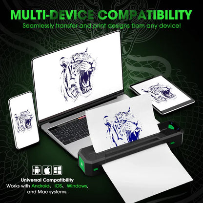 EZ WIRELESS TATTOO TRANSFER STENCIL PRINTERS INKSOULSUPPLY.COM